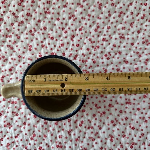 Vintage 70s 80s Handmade Handpainted Ceramic Cat Mug - Picture 8 of 9